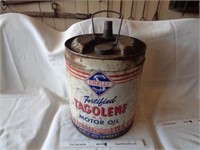 Vintage TAGOLENE 5 Gallon Oil Can