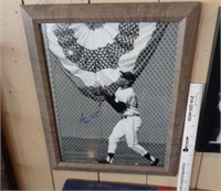 Autographed Willie Mays Baseball Photo
