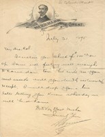 Herrmann, Alexander. Handwritten Letter
