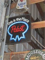 PABST LIGHTED SIGN