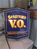 SEAGRAMS LIGHTED SIGN