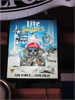 LITE BEER AIR FORCE LIGHTED SIGN