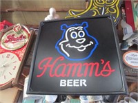 HAMMS BEER LIGHTED SIGN