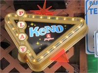 KENO LIGHTED SIGN