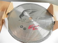 Ten Unused Eagle 14"x1"x 90t metal cutting blades