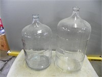 Pr of approx, 5 gal glass jugs