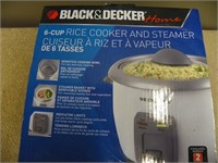B&D 6 cup rice cooker- steamer