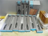 eleven pc set  of Jamie Oliver knives