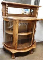 Small Curved Front Curio Cabinet