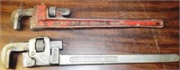Two 24" Pipe Wrenches