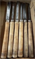 Lot of (6) Wood Working / Shaping Chisels