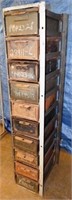 Vintage Industrial 10 Drawer Cabinet
