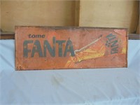 Metal Fanta Sign