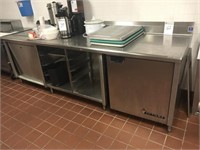 Prep Counter with Under counter Refrigerator
