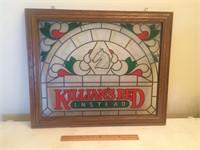 Killian's Red Instead Stained Glass Beer Sign