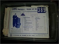 4 totes of Sam's photofact folder sets