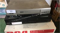 Sony VHS / DVD player & rca VHS players