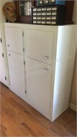 White four-door cabinet