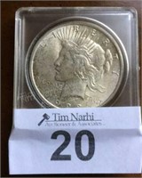 Coin collection – 1922 peace dollar, dime booklet