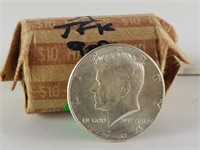 ROLL OF 1964 KENNEDY 90% SILVER HALF DOLLARS