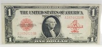 1923 SPEELMAN WHITE $1 RED SEAL NOTE