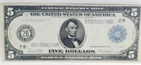 1914 $5 2-B NOTE NEW YORK