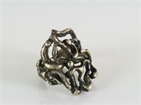 STERLING SILVER ODD LOOKING RING