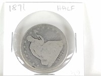 1871 SILVER SEATED LIBERTY HALF DOLLAR