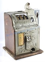 Mills Poinsettia 5¢ Slot Machine Side Vendor 1920-