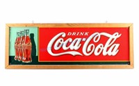 Coca-Cola Advertising Sign Large circa 1936