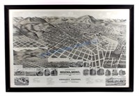 1890 Kessler Brewery Map of Helena Montana
