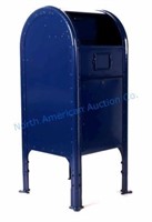 Early US Postal Service Blue Mail Box c. 1950's