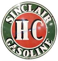 Sinclair H-C Gasoline Porcelain Sign c. 1926-30's
