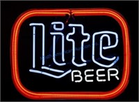 Miller Lite Beer Neon Advertising Sign