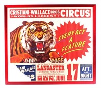 Christiani-Wallace Bros Circus Framed Poster