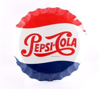 Original Pepsi-Cola Bottle Cap Advertising Sign
