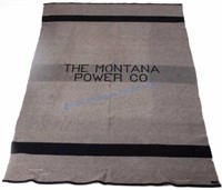 Montana Power Company Pendleton Wool Blanket
