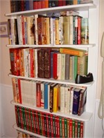 Six (6) Shelves of Books (Mostly Cook Books)