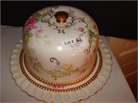 Hand Painted Cake Plate & Cover