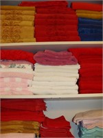 Three Shelves of Towels & Wash Cloths