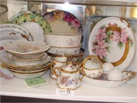 Assortment of Hand Painted Dish Ware