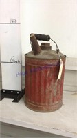 Old galvanized gas can