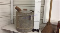 Old galvanized gas can