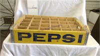 Wooden Pepsi crate with dividers