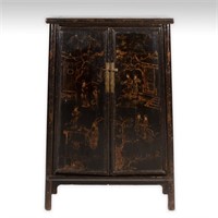 Oriental Lacquered Graduated Cabinet