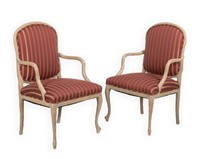 Pair Tree Form Arm Chairs