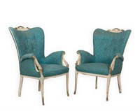 Pair French Arm Chairs