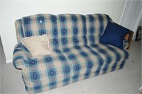 6 1/2' UPHOLSTERED SOFA WITH INCLINERS ON EITHER