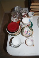 COLLECTION OF CUPS AND SAUCERS