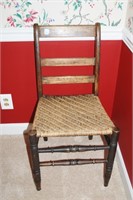 PRIMATIVE WOVEN SEAT SIDE CHAIR